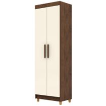 Armário Multiuso 2 Portas 60cm Hebrom V01 Imbuia Champanhe - Lyam Decor Armário Multiuso 2 Portas 60cm Hebrom V01 Imbuia Champanhe - Lyam Decor