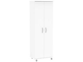 Armário Multiuso 2 Portas 8 Prateleiras Alto Limeira Branco Bp - Politorno