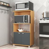 Armário Multiuso 2 Portas Angelin Grafite - Dallas Móveis Sul