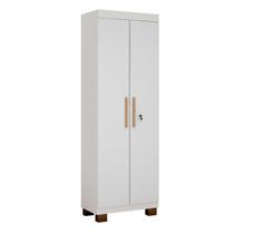 Armário Multiuso 2 Portas Asteca Valdemóveis Branco Brilho Armário Multiuso 2 Portas Asteca Valdemóveis Branco Brilho