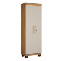Armário Multiuso 2 Portas Asteca Valdemóveis Cinamomo/Off White Armário Multiuso 2 Portas Asteca Valdemóveis Cinamomo/Off White