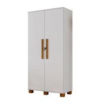 Armario multiuso 2 portas chave branco mdf Dacar Carmolar Armario multiuso 2 portas chave branco mdf Dacar Carmolar