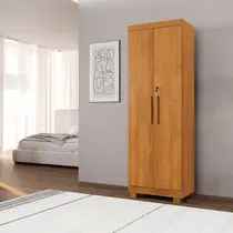 Armário Multiuso 2 Portas com Chave 100% Mdf Toronto Espresso Móveis Armário Multiuso 2 Portas com Chave 100% Mdf Toronto Espresso Móveis