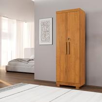 Armário Multiuso 2 Portas com Chave 100% MDF Toronto Yescasa Marrom/Cinamomo Armário Multiuso 2 Portas com Chave 100% MDF Toronto Yescasa Marrom/Cinamomo