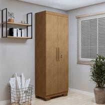 Armário Multiuso 2 Portas com Chave e 5 Prateleiras Asteca Marrom/Cinamomo Armário Multiuso 2 Portas com Chave e 5 Prateleiras Asteca Marrom/Cinamomo
