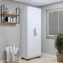 Armário Multiuso 2 Portas com Chave e 5 Prateleiras Asteca Armário Multiuso 2 Portas com Chave e 5 Prateleiras Asteca