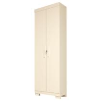 Armário Multiuso 2 Portas Com Chave Íris Acp Móveis Branco
