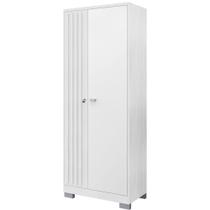 Armário Multiuso 2 Portas com Chave Versátil Branco/Branco - Incorplac Armário Multiuso 2 Portas com Chave Versátil Branco/Branco - Incorplac