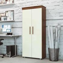 Armário Multiuso 2 Portas Com Gaveta Capuccino Off White Advantage Batrol