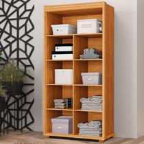 Armário Multiuso 2 Portas com Puxadores Amadeirados Design Moderno e Espaçoso Armário Multiuso 2 Portas com Puxadores Amadeirados Design Moderno e Espaçoso