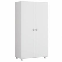 Armario Multiuso 2 Portas Com Rodizio 86 Cm Ar70 Branco Dtall Armario Multiuso 2 Portas Com Rodizio 86 Cm Ar70 Branco Dtall