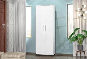 Armário Multiuso 2 Portas com Rodízios Arezzo Branco - Rede Móveis