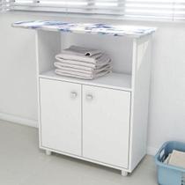 Armário Multiuso 2 Portas com Tábua de Passar - Branco Armário Multiuso 2 Portas com Tábua de Passar - Branco