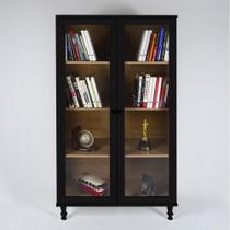 Armário Multiuso 2 Portas de vidro Ditália E-957 Armário Multiuso 2 Portas de vidro Ditália E-957