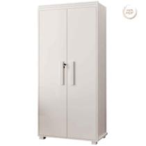 Armário Multiuso 2 Portas Grande em MDF com Chave Nature