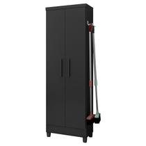 Armário Multiuso 2 Portas Linus 879 Preto Fosco - Qmovi Armário Multiuso 2 Portas Linus 879 Preto Fosco - Qmovi