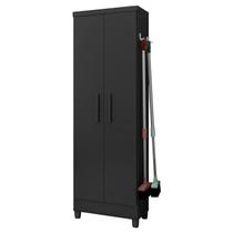 Armário Multiuso 2 Portas Linus 879 Preto Fosco - Qmovi Armário Multiuso 2 Portas Linus 879 Preto Fosco - Qmovi