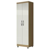 Armário Multiuso 2 Portas New 2000192 Atacama Off White com Pés Cinza- Aramóveis