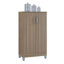 Armário Multiuso 2 Portas Pequeno Castanho - Poquema