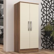 Armário Multiuso 2 Portas Regente Marrom/Castanho/Offwhite