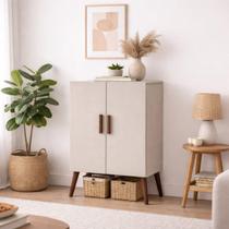 Armário Multiuso 2 Portas Retrô Compacto Organizador