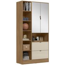Armario Multiuso 2 PT 2 GV Com Espelho 21240 Amendola Off White Demobile