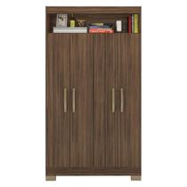 Armário Multiuso 4 Portas 1 Nicho Notável NT4040 90cm Nogal