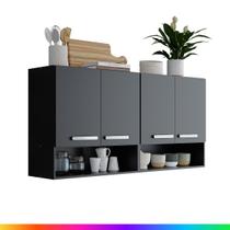 Armário Multiuso 4 Portas Aereo Lavanderia Organizador Armário Multiuso 4 Portas Aereo Lavanderia Organizador