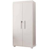Armário Multiuso 5 Prateleiras 2 Pts c/ Chave 100% MDF Apollo Branco