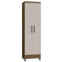 Armário Multiuso 52cm 2 Portas Muniz P11 Castanho/Off White - Mpozenato Armário Multiuso 52cm 2 Portas Muniz P11 Castanho/Off White - Mpozenato