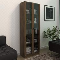 Armário Multiuso 59,8 com 4 Prateleiras e 2 Portas de Vidro ME4115 Tecnomóbili