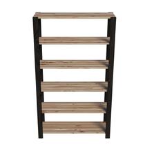 Armario Multiuso 6 prateleiras Madeira Pinus Para Sapatos Preto Armario Multiuso 6 prateleiras Madeira Pinus Para Sapatos Preto