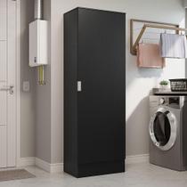Armário Multiuso 60 Cm 1 Porta Preto Madesa Preto
