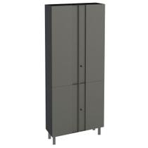 Armário Multiuso Aço Telasul Multibox Cinza/preto Armário Multiuso Aço Telasul Multibox Cinza/preto