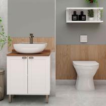 Armário Multiuso Acquaflex 2 Peças Trend Branco Fosco - Genialflex Armário Multiuso Acquaflex 2 Peças Trend Branco Fosco - Genialflex