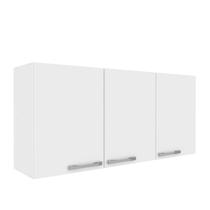 Armário Multiuso Aéreo 3 Portas Essencial Branco