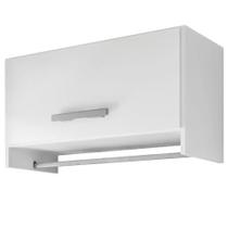 Armário Multiuso Aéreo Cabideiro Grécia L03 Branco - Lyam Decor