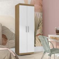 Armário Multiuso Albion 2 Portas amendoa branco Armário Multiuso Albion 2 Portas amendoa branco