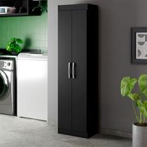 Armário Multiuso Astori 2 Portas Multiuso Preto - Pnr Móveis