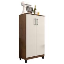 Armário Multiuso Brisa Nogueira Off White Fosco - Kits Paraná