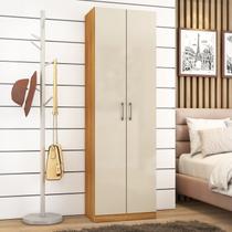Armário Multiuso Cali 2 Portas 182cm x 57cm x 35cm Bege/Cinamomo/Off White Armário Multiuso Cali 2 Portas 182cm x 57cm x 35cm Bege/Cinamomo/Off White