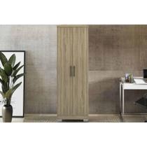 Armário Multiuso Casal 424 c/ 2 Portas e Pés Noce - Carraro