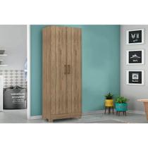 Armário Multiuso Casal 626 c/ 2 Portas e Pés Noce - Carraro Armário Multiuso Casal 626 c/ 2 Portas e Pés Noce - Carraro