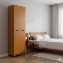 Armário Multiuso Clean 4 Portas 6 Nichos Organizador Lavanderia Quarto Cozinha Envio Imediato