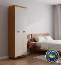 Armário Multiuso Clean 4 Portas 6 Nichos Organizador Lavanderia Quarto Cozinha Envio Imediato