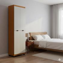 Armário Multiuso Clean 6 Nichos Espaçosos e 4 Portas Máxima Organização Armário Multiuso Clean 6 Nichos Espaçosos e 4 Portas Máxima Organização