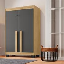 Armário Multiuso com 2 Portas com Chave 3 Prateleiras para Lavanderia Paris Armário Multiuso com 2 Portas com Chave 3 Prateleiras para Lavanderia Paris