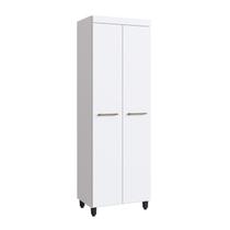 Armário Multiuso com 2 Portas e Prateleiras Branco - Arte Cas Armário Multiuso com 2 Portas e Prateleiras Branco - Arte Cas