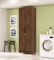 Armário Multiuso com 6 Prateleiras e Porta com Chave Imbuia - Line Vila Rica Armário Multiuso com 6 Prateleiras e Porta com Chave Imbuia - Line Vila Rica