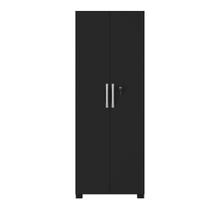 Armário Multiuso Com Chave 2 Portas Chicago Notável Preto Preto